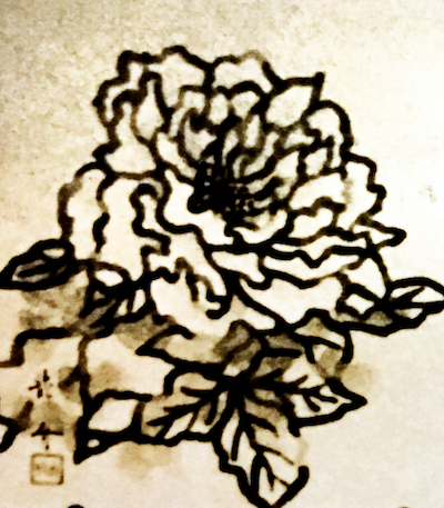 Art from Hiroshima House exhibtion flower